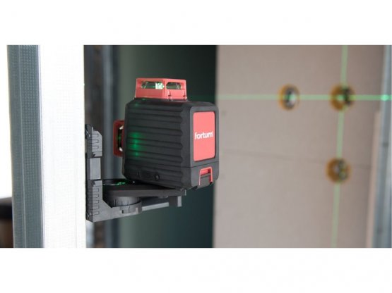 FORTUM laser zelený 2D liniový, křížový samonivelační 4780214