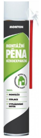 SOUDAL MONTON 750ml nízkoexpanzní PU pěna trubičková
