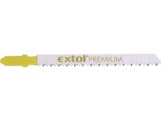 EXTOL PREMIUM 8805001 plátky do přímočaré pily 5ks, 75x2,5mm, úchyt BOSCH, HCS