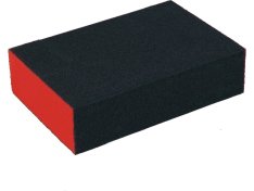 EXTOL brusná houba 100x70x25mm P80 čtyřstranná abrazivo-korund 8803663