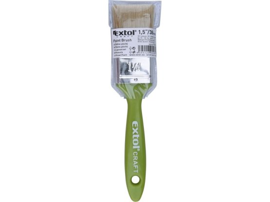 EXTOL CRAFT 91502 štětec plochý, 1,5"/38mm, délka 44mm, tloušťka 12,5mm, plastová rukojeť