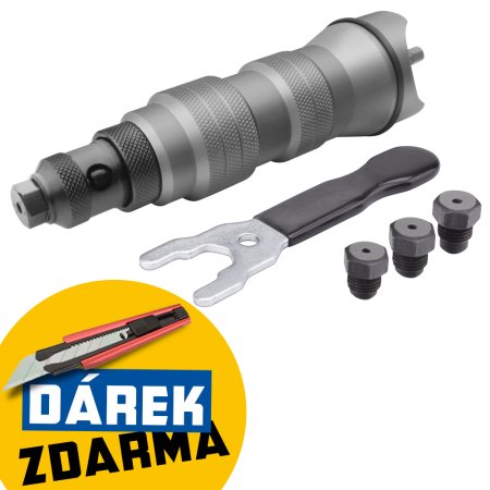 FORTUM nástavec nýtovací na vrtačku, pro trhací nýty 2,4-4,8mm, CrMo 4770651