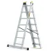 Žebřík třídílný 7 příček 3x7 150Kg DRABEST