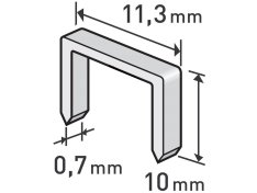 EXTOL spony 10mm balení 1000ks 11,3x0,52x0,70mm 8852503