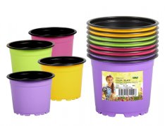 Nohel Garden Květník sadbový 4 barvy/černé 11cm 8ks