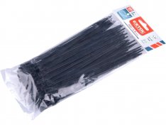 pásky stahovací černé, rozpojitelné, 200x4,8mm, 100ks, nylon PA66 8856254