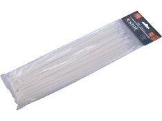 pásky na vodiče bílé, 280x3,6mm, 100ks, 8856108 NYLON, EXTOL PREMIUM