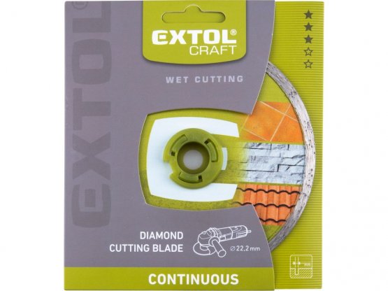 EXTOL CRAFT 108833 kotouč diamantový řezný celoobvodový, 150x22,2mm, mokré řezání