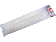 EXTOL pásky stahovací 370x7,6mm na vodiče bílé nylon 50ks EXTRA 8856228