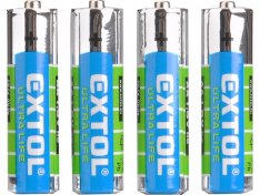 EXTOL ENERGY baterie zink-chloridové, 4ks, 1,5V AA (R6) 42001