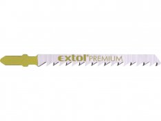 EXTOL PREMIUM 8805007 plátky do přímočaré pily 5ks, 75x4,0mm, úchyt BOSCH, HCS