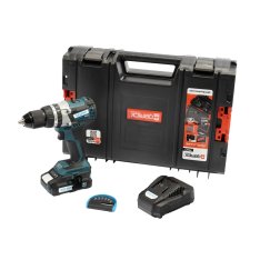 XTLINE aku vrtačka s příklepem bezuhlíková 18V / 65 nm + baterie 2Ah + nabíječka XT102800-1B2B