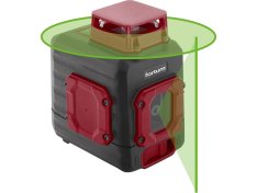 FORTUM laser zelený liniový, křížový samonivelační 4780209