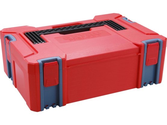 EXTOL PREMIUM vrtačka aku, 12V Li-ion (2x) a bruska úhlová 125mm v plastovém boxu 8898311
