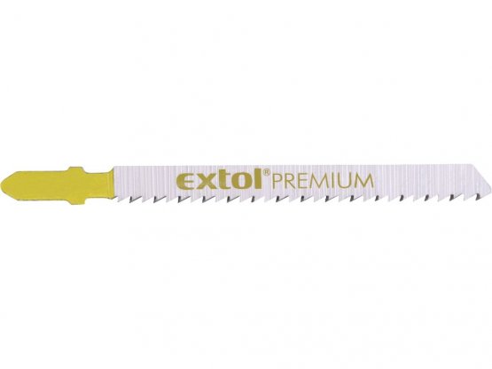 EXTOL PREMIUM 8805001 plátky do přímočaré pily 5ks, 75x2,5mm, úchyt BOSCH, HCS