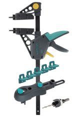 Wolfcraft SET TERASA - vrták, vrtací nástavec, svěrka