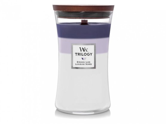 WoodWick Trilogy Evening Luxe 609 g svíčka váza velká 41088