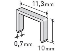EXTOL spony 10mm balení 1000ks 11,3x0,52x0,70mm 8852503