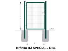 RETIC Branka BJ special 1600x1000mm DBL ZN+PVC zelená