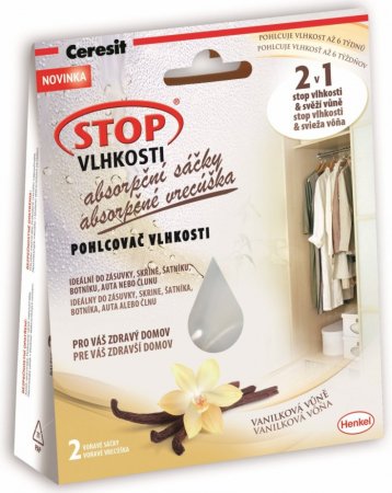 Ceresit Stop Vlhkosti absorbční sáčky 2x50g vanilka