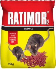 RATIMOR plus granule bromadiolón 150 g sáček