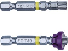 FORTUM hroty sada 2ks TORX s magnetickým kloboučkem, T 40x50mm, S2 4741489