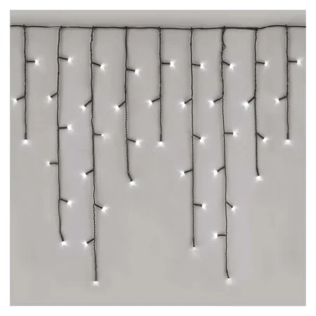LED vánoční rampouchy, 3,6 m, venkovní i vnitřní, studená bílá, programy D4CC01