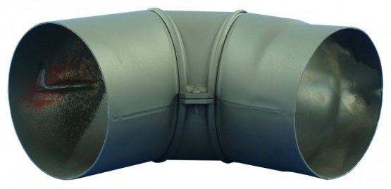 Koleno kouřové pr. 120 / 1,5 mm stavitelné 0 - 90 st.