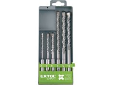 EXTOL CRAFT 23901 vrtáky SDS PLUS příklepové do betonu, sada 6ks