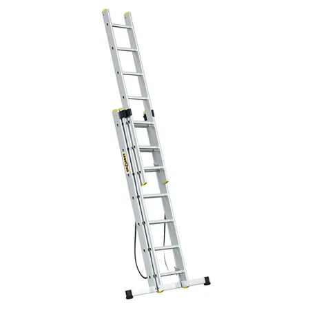 Žebřík třídílný 7 příček 3x7 150Kg DRABEST