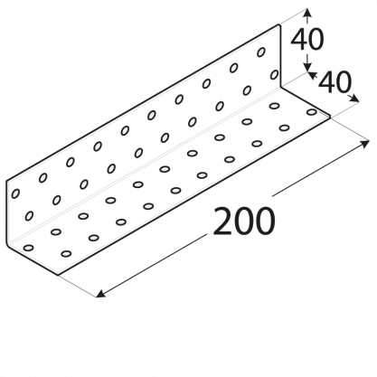 DOMAX úhelník 40x40x200x2,0mm ZN KM15 4115 DMX