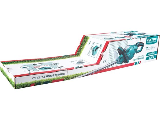 EXTOL INDUSTRIAL 8795604 aku nůžky na živé ploty 40V Li-ion 2500mAh
