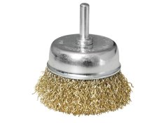 kartáč hrnkový, O 63mm, vlnitý drát S 0,3mm, stopka 6mm, 17057 EXTOL CRAFT