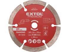 EXTOL kotouč diamantový řezný pr.89 x 1 x 10 mm 8893022F