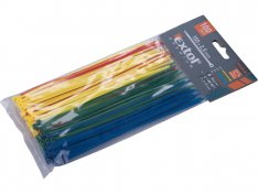 pásky na vodiče barevné, 150x2,5mm, 100ks, 8856194, NYLON, EXTOL PREMI