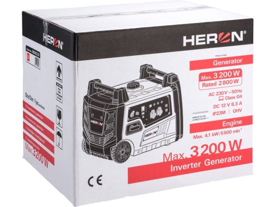 HERON elektrocentrála digitální invertorová 5,4HP/3,2kW s dálkovým ovládáním 8896222