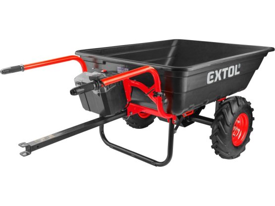 EXTOL PREMIUM Dvoukolák nákladní s převodovkou aku 300l 40V 6Ah 8891592