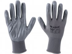 rukavice nylonové polomáčené v nitrilu, L/10", velikost L/10", 8856622 EXTOL PREMIUM