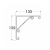 DOMAX konzole dekorativní černý 100x100mm WO100C 5262 DMX