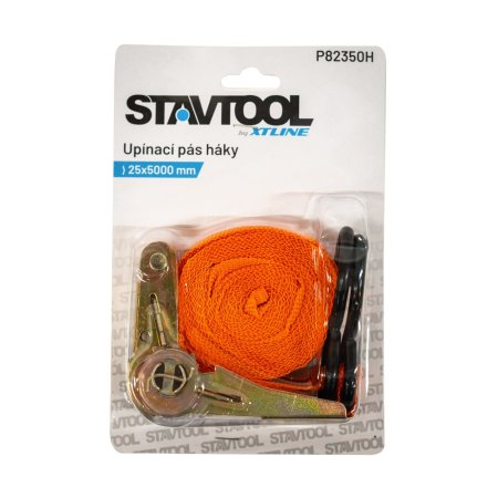 Stavtool pás upínací s háky 25x5000mm P82350H