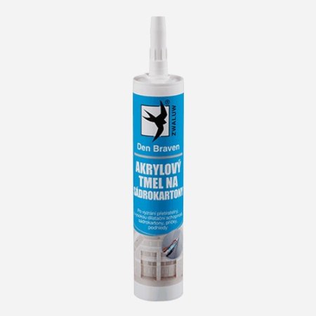 Akrylový tmel na sádrokartony 310ml bílý Den Braven
