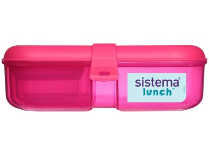 SISTEMA Svačinový box lunch 1100ml růžový + balíček UHU pro školáky zdarma