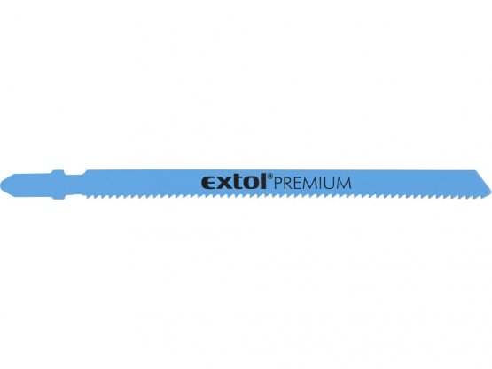 EXTOL PREMIUM 8805205 plátky do přímočaré pily 5ks, 106x1,8mm, úchyt BOSCH, Bi-metal