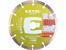 EXTOL CRAFT 108813 kotouč diamantový řezný segmentový, 150x22,2mm, suché řezání