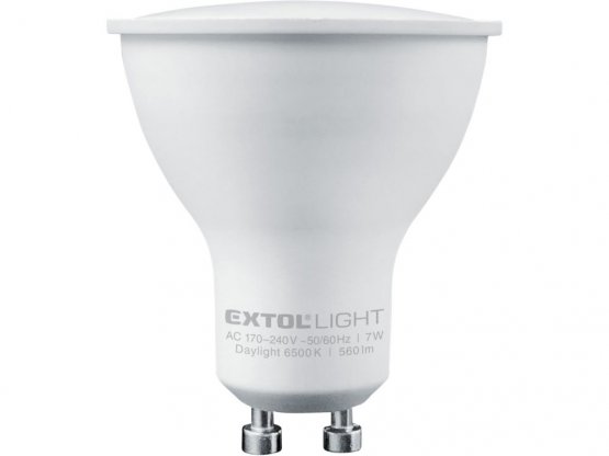žárovka LED reflektorová, 6W, 470lm, GU10, denní bílá, EXTOL LIGHT