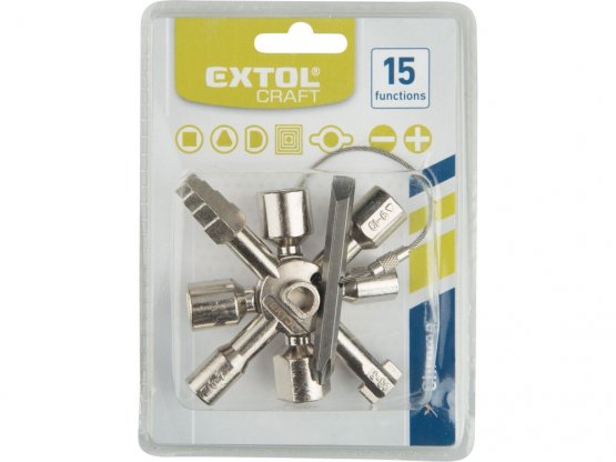 EXTOL Klíč multifunkční k rozvodným skříním 916299