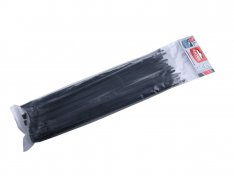 pásky stahovací na kabely EXTRA, černé, 370x7,6mm, 50ks, nylon PA66 8856238