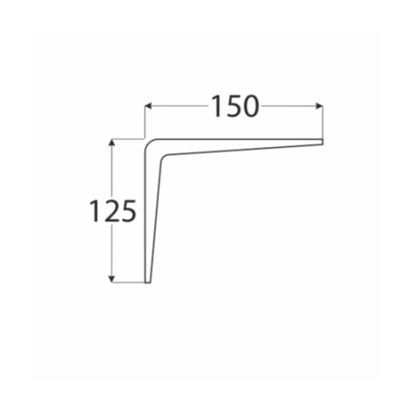 DOMAX konzole stavební bílá 150x125mm WS150BI 5031 DMX