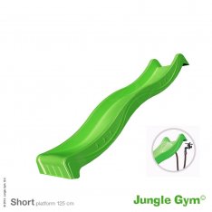 Jungle Gym skluzavka krátká zelená s přípojkou na vodu