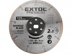 EXTOL PREMIUM kotouc řezný, diamantový, 125x20mm 8893020B